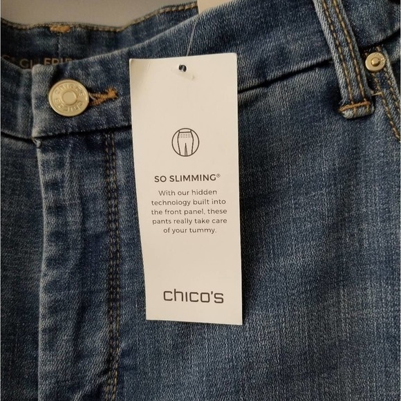 CHICO'S SLIMMING VELVET GIRLFRIEND jeans plus size 20 new - Picture 5 of 7